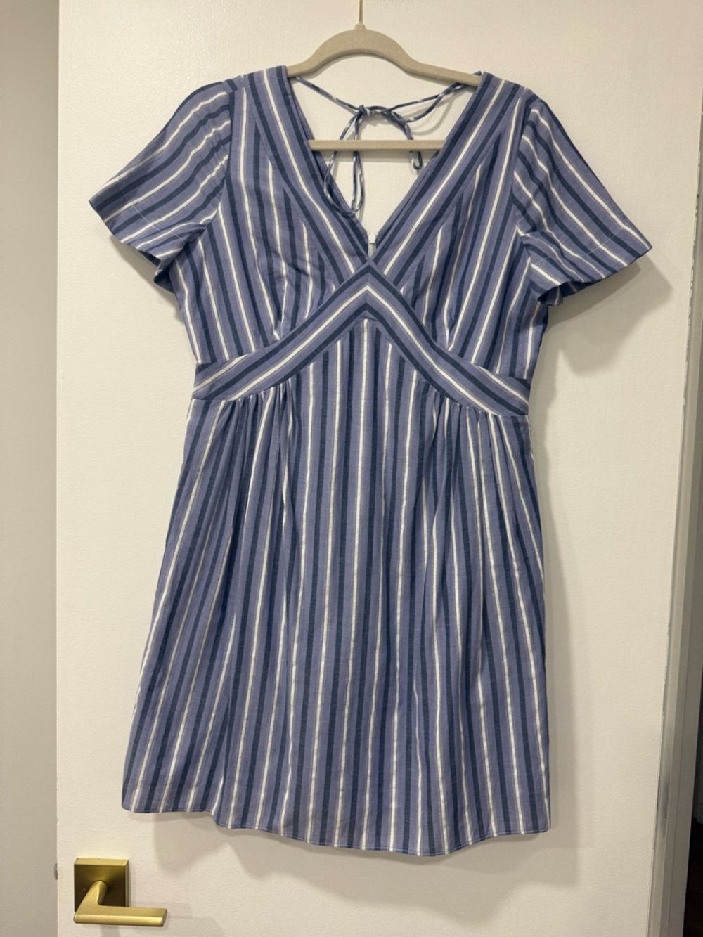 Banana Republic Blue and White Striped Mini Dress